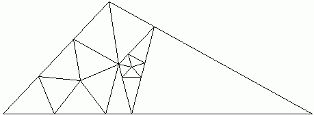 2-3-4 triangle into acute isosceles