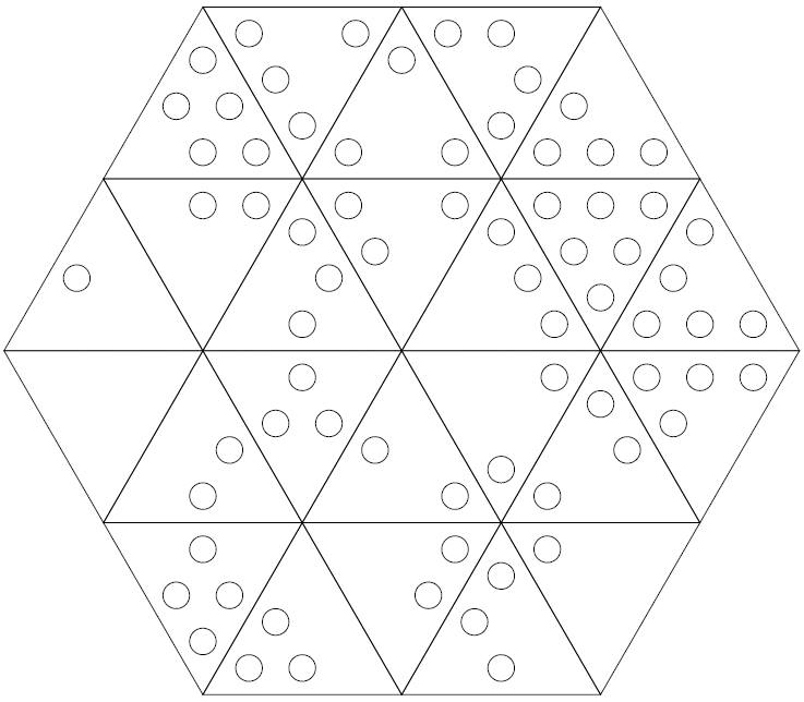 dots in triangle